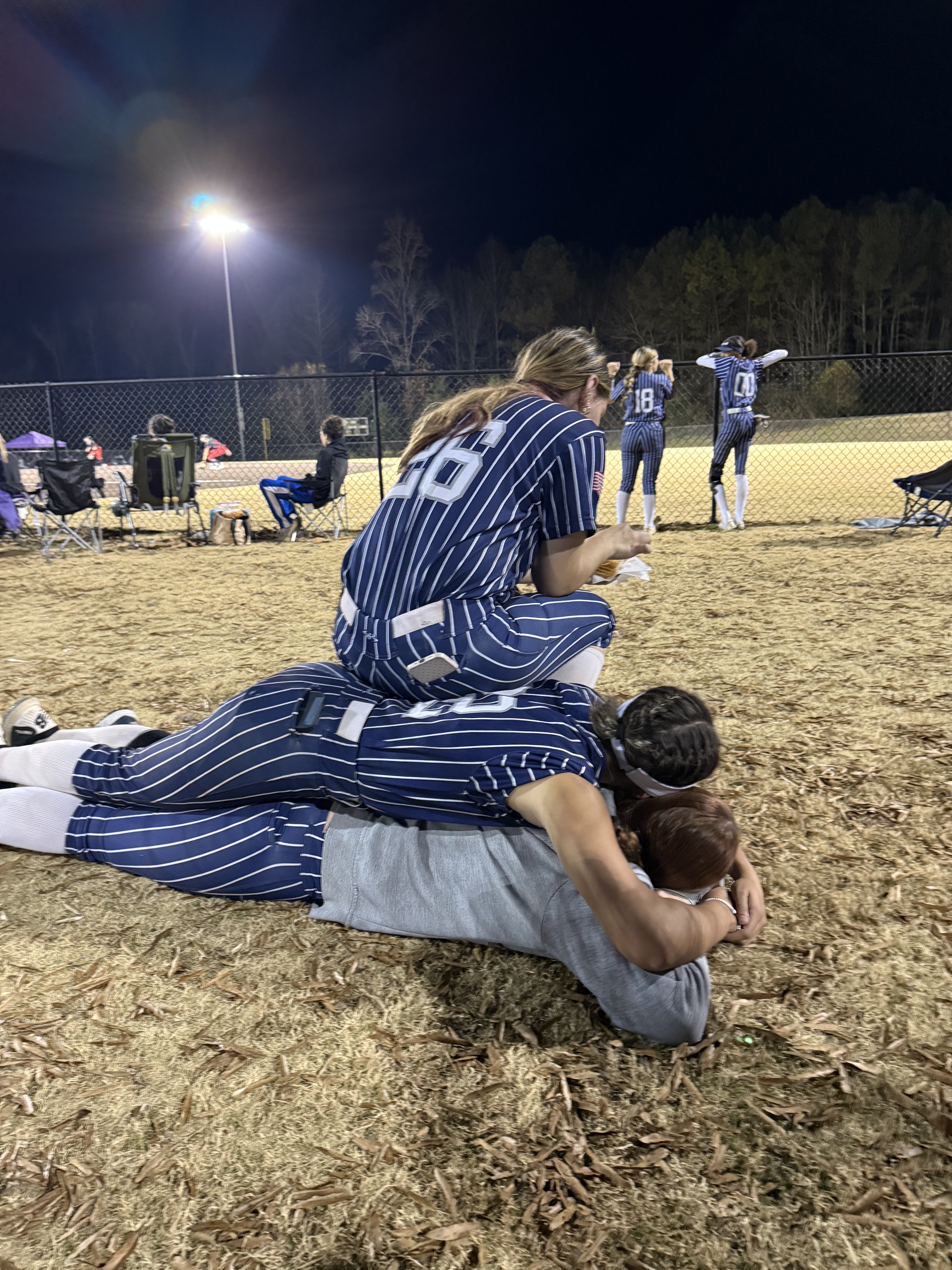 Softball teammates